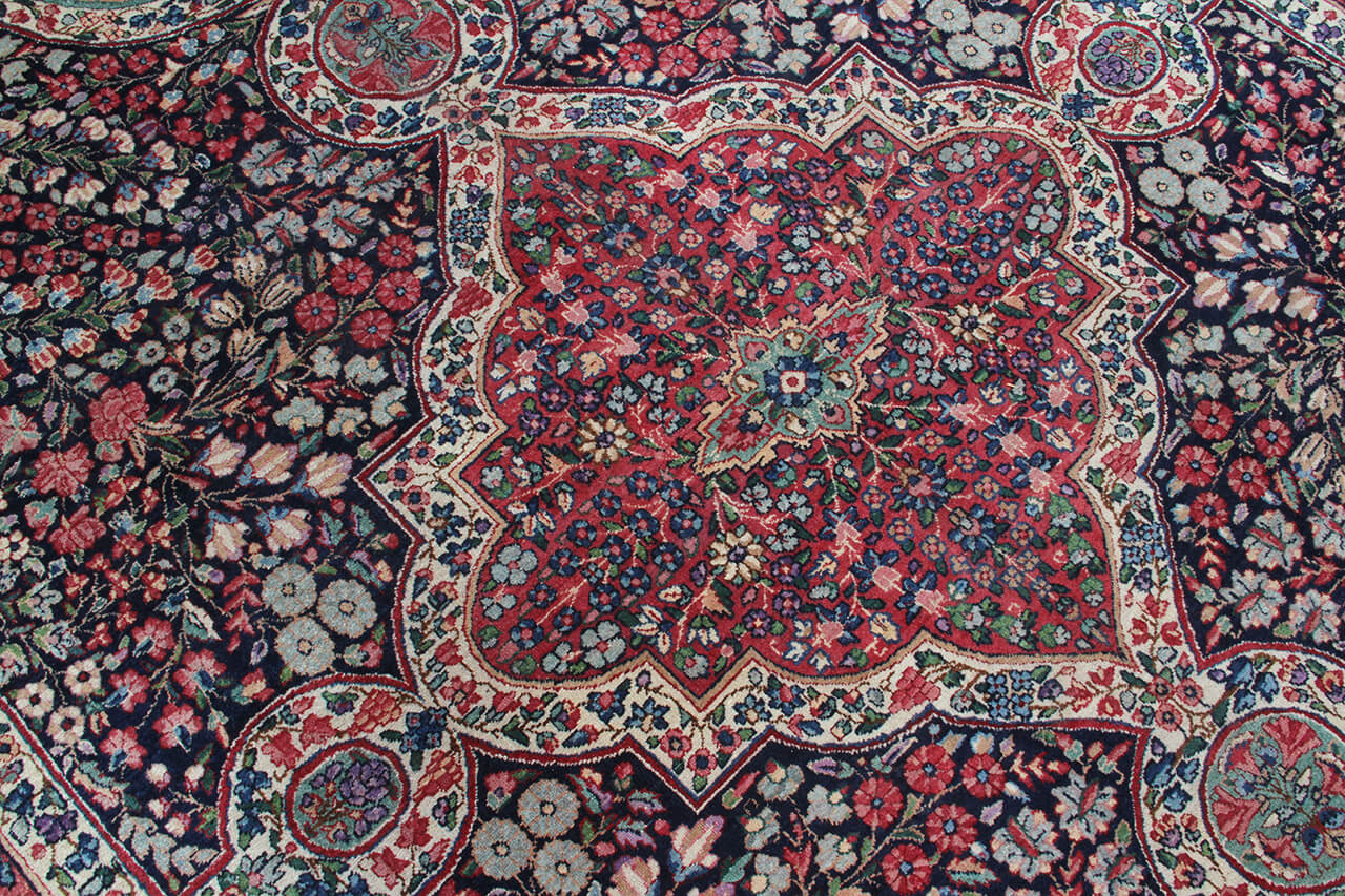 Authentic Antique Persian Kerman Rug | Hand-Knotted 342x242cm