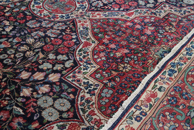 Tappeto Kerman Antico Persiano Autentico | Annodato a Mano 342x242cm - CarpetLiving