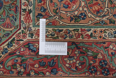 Tappeto Kerman Antico Persiano Autentico | Annodato a Mano 342x242cm - CarpetLiving