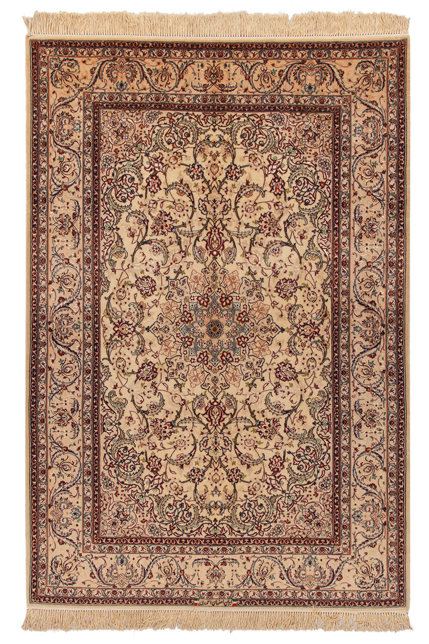 Persian Isfahan Silk & Wool Rug 230_156 cm