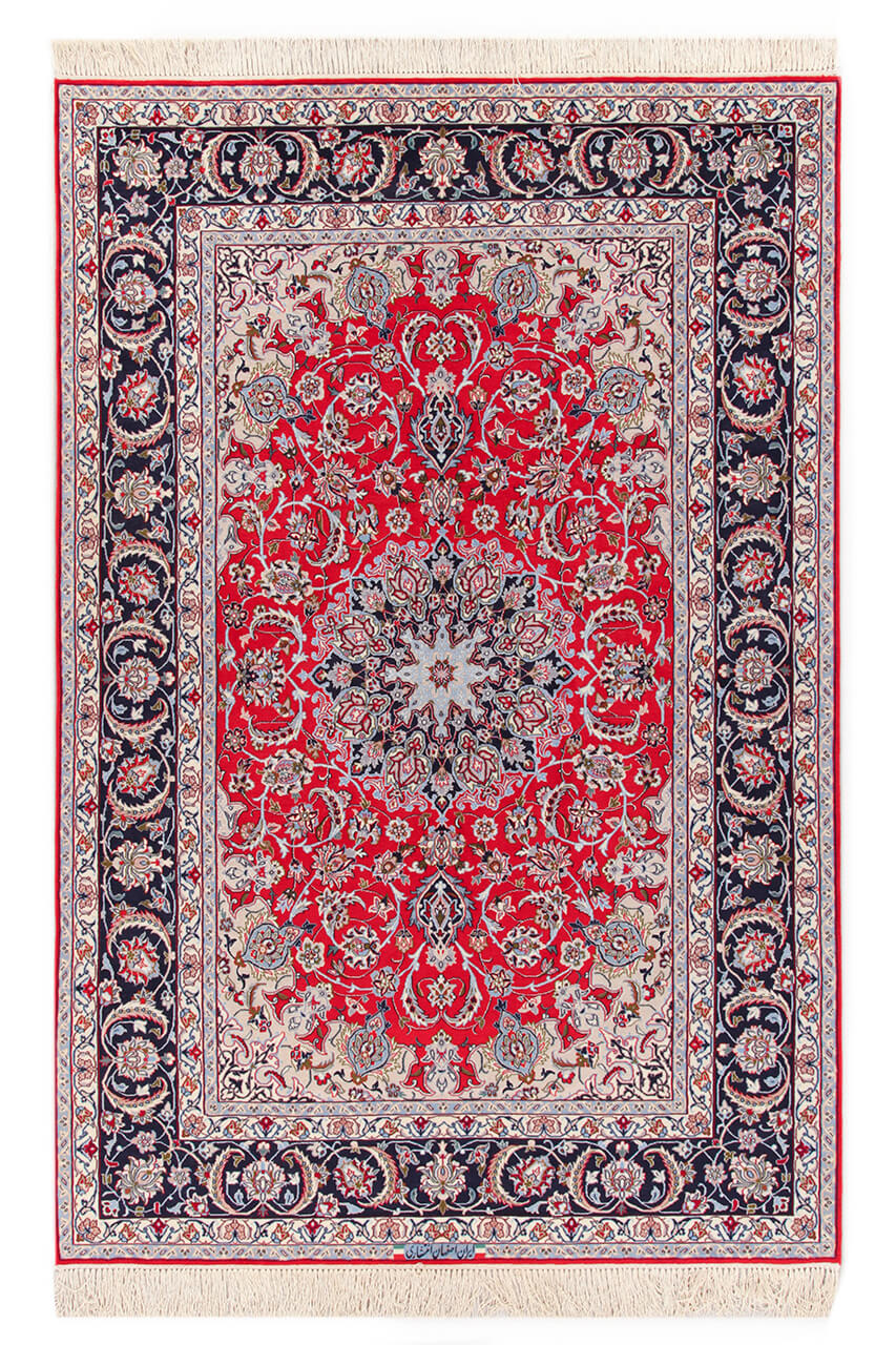 Persian Isfahan Silk & Wool Rug 227_154 cm