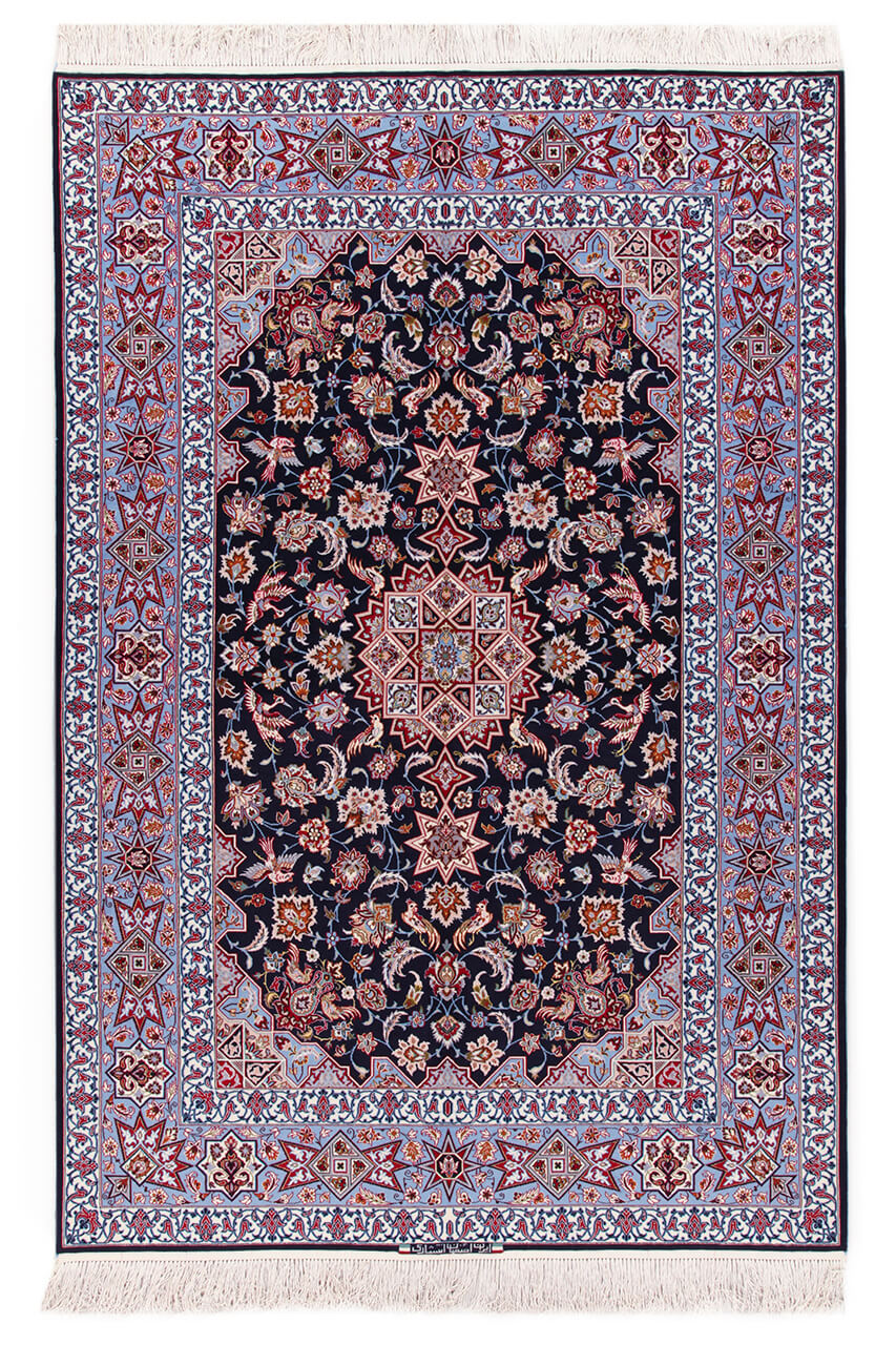Persian Isfahan Silk & Wool Rug 233_158 cm