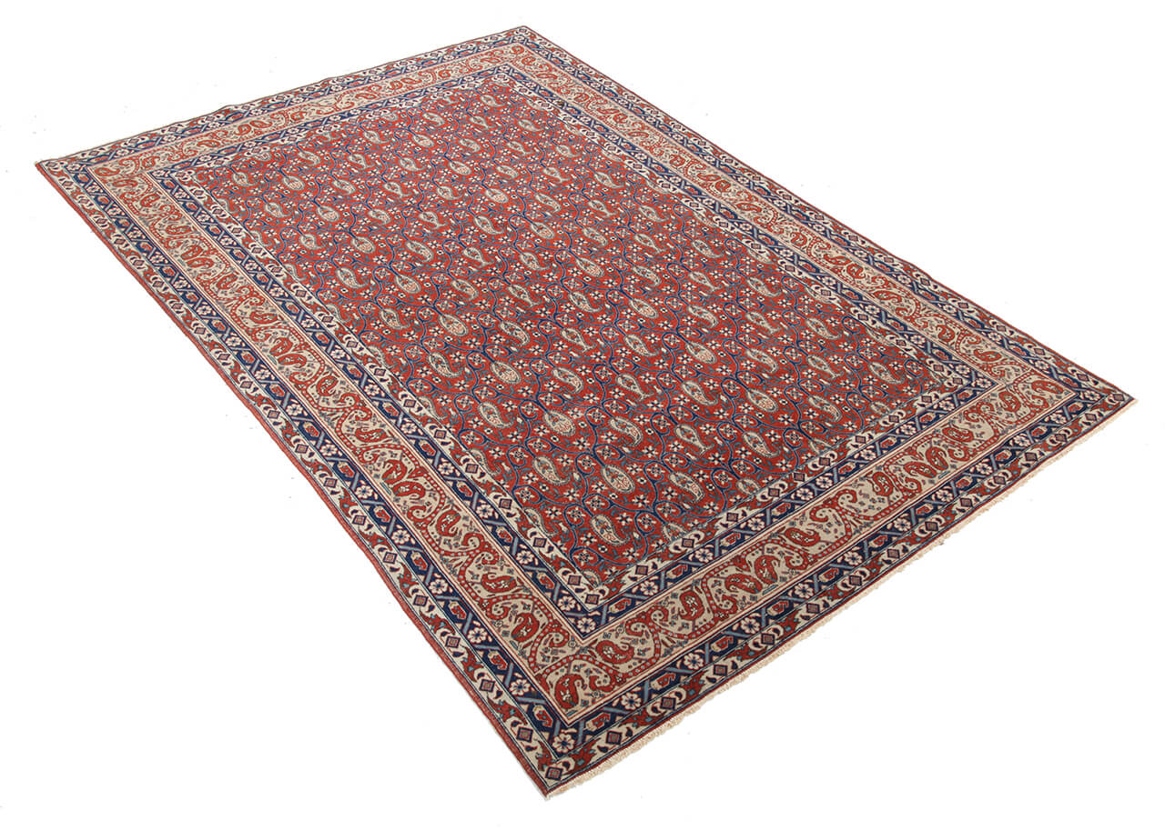 Authentic Antique Persian Farahan Rug | Hand-Knotted 211x138cm