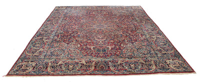 Tappeto Kerman Antico Persiano Autentico | Annodato a Mano 360x260cm - CarpetLiving