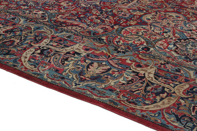 Tappeto Kerman Antico Persiano Autentico | Annodato a Mano 360x260cm - CarpetLiving