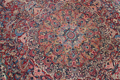 Tappeto Kerman Antico Persiano Autentico | Annodato a Mano 360x260cm - CarpetLiving