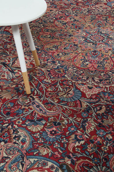 Tappeto Kerman Antico Persiano Autentico | Annodato a Mano 360x260cm - CarpetLiving