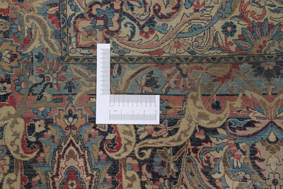 Tappeto Kerman Antico Persiano Autentico | Annodato a Mano 360x260cm - CarpetLiving