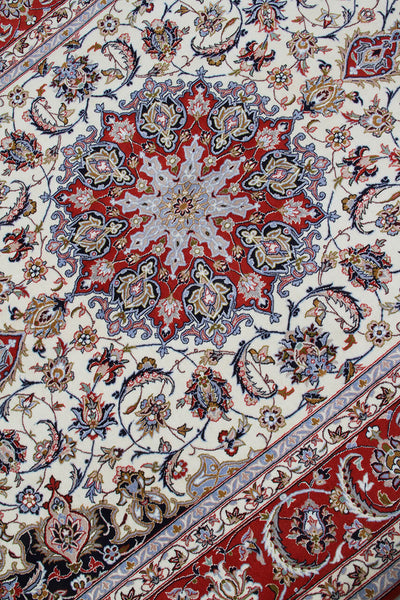 Tappeto Persiano ISFAHAN Seta/Lana 237x155cm - CarpetLiving