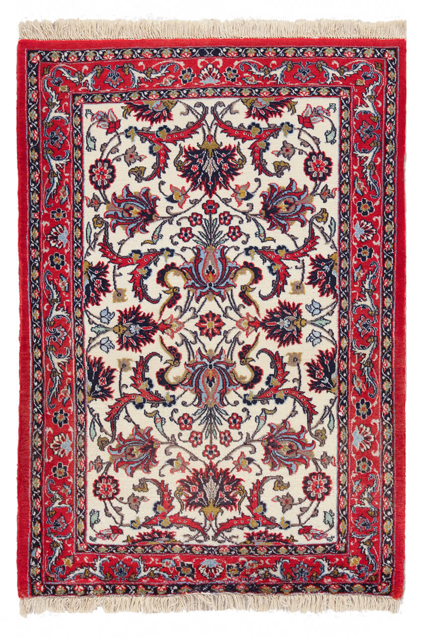 Persian Isfahan Silk & Wool Rug 100_70 cm