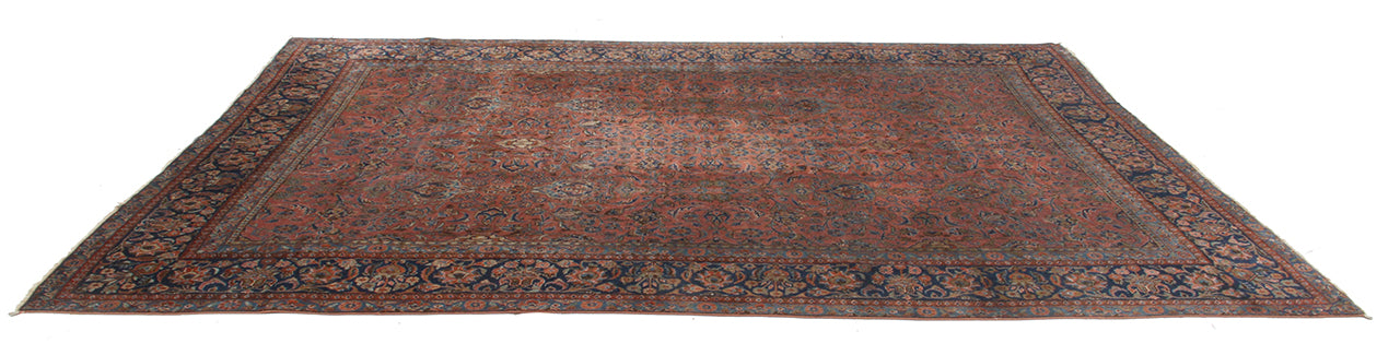 Tappeto Lillian Antico Persiano Autentico | Annodato a Mano 355x270cm