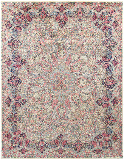 Tappeto Kerman Antico Persiano Autentico | Annodato a Mano 390x293cm