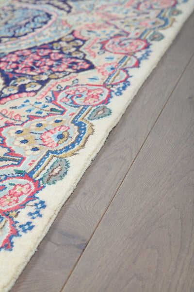 Tappeto Kerman Antico Persiano Autentico | Annodato a Mano 390x293cm - CarpetLiving