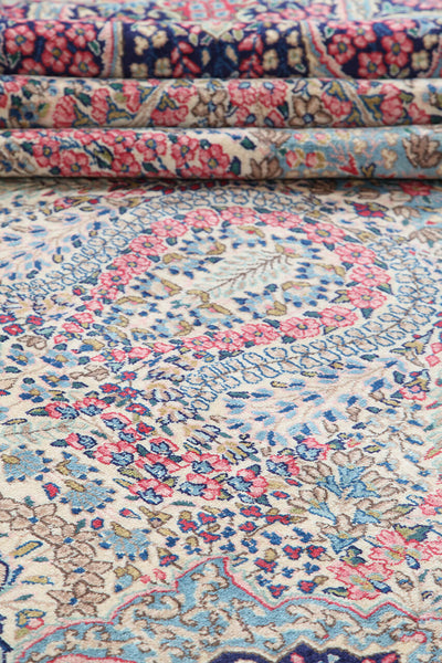 Tappeto Kerman Antico Persiano Autentico | Annodato a Mano 390x293cm - CarpetLiving