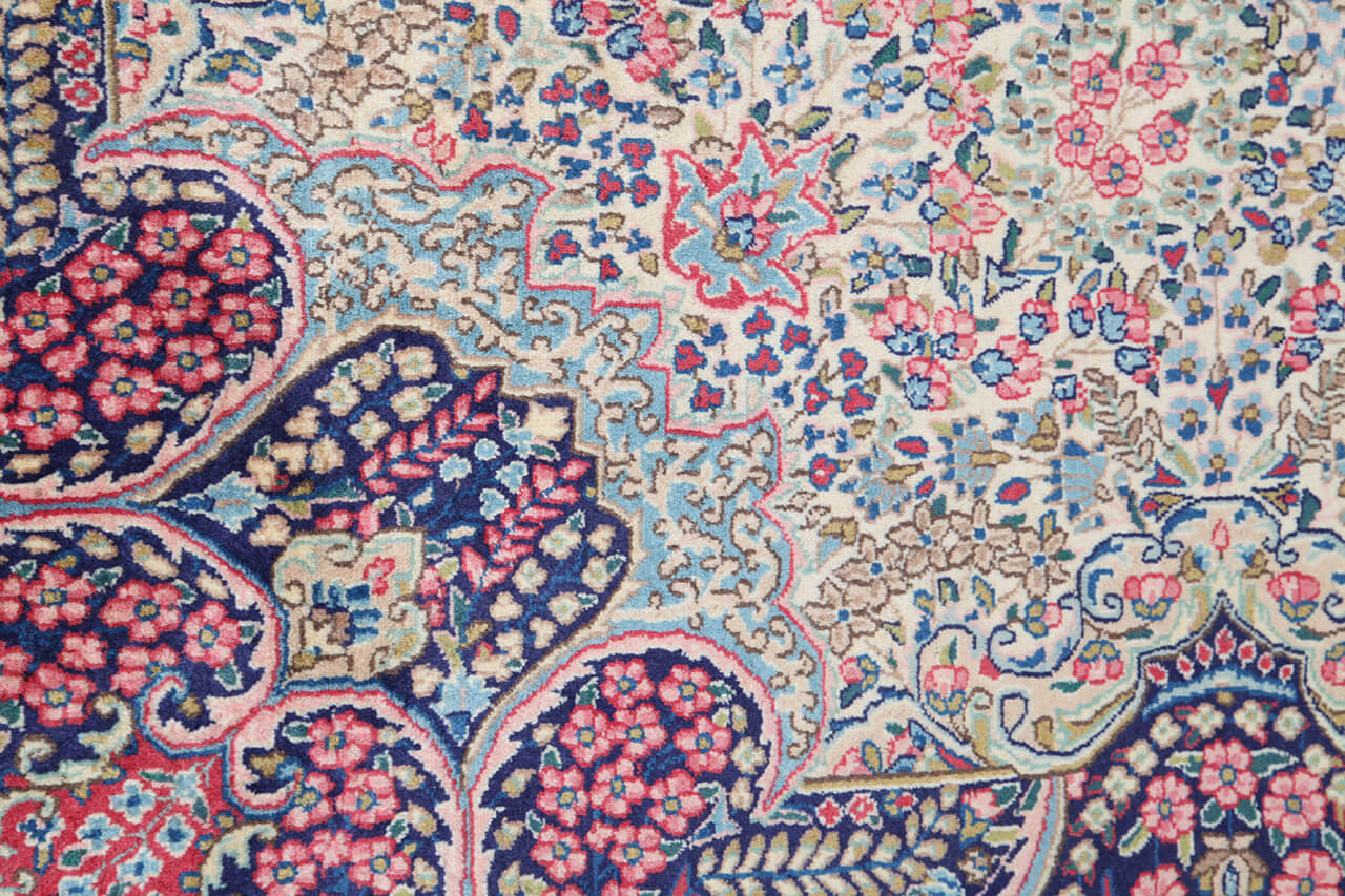 Tappeto Kerman Antico Persiano Autentico | Annodato a Mano 390x293cm