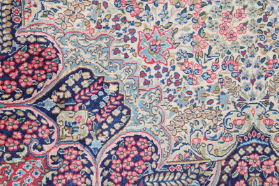 Tappeto Kerman Antico Persiano Autentico | Annodato a Mano 390x293cm - CarpetLiving