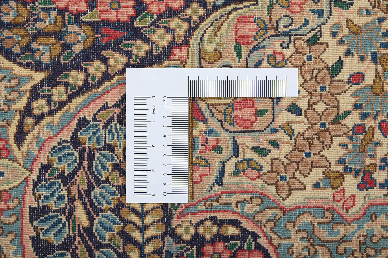 Tappeto Kerman Antico Persiano Autentico | Annodato a Mano 390x293cm