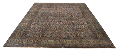 Tappeto Kerman Antico Persiano Autentico | Annodato a Mano 348x246cm
