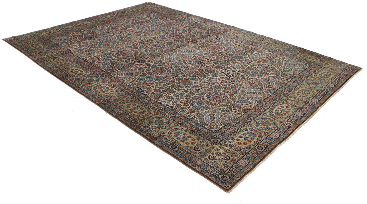 Tappeto Kerman Antico Persiano Autentico | Annodato a Mano 348x246cm