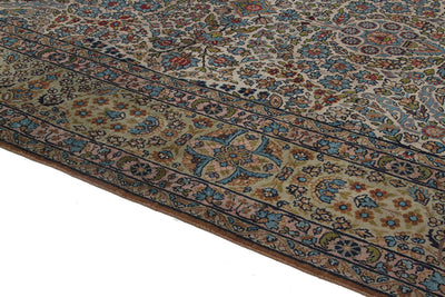 Tappeto Kerman Antico Persiano Autentico | Annodato a Mano 348x246cm - CarpetLiving