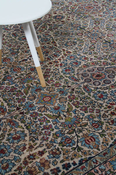 Tappeto Kerman Antico Persiano Autentico | Annodato a Mano 348x246cm - CarpetLiving