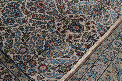 Tappeto Kerman Antico Persiano Autentico | Annodato a Mano 348x246cm - CarpetLiving