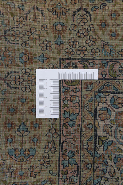 Tappeto Kerman Antico Persiano Autentico | Annodato a Mano 348x246cm - CarpetLiving