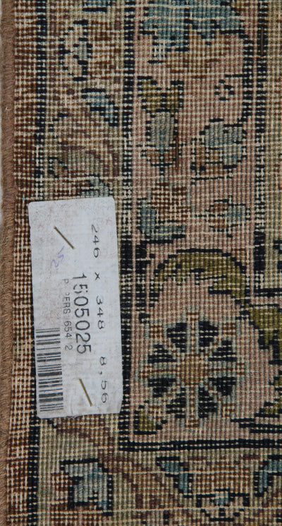 Tappeto Kerman Antico Persiano Autentico | Annodato a Mano 348x246cm - CarpetLiving