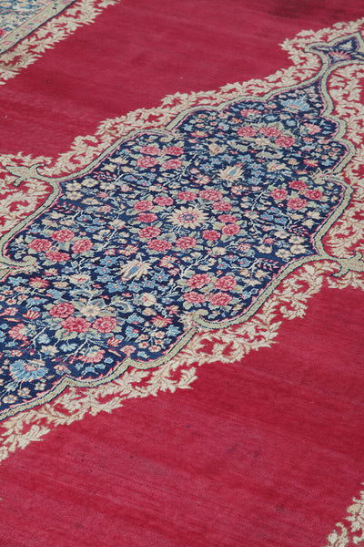 Tappeto Kerman Antico Persiano Autentico | Annodato a Mano 400x300cm - CarpetLiving