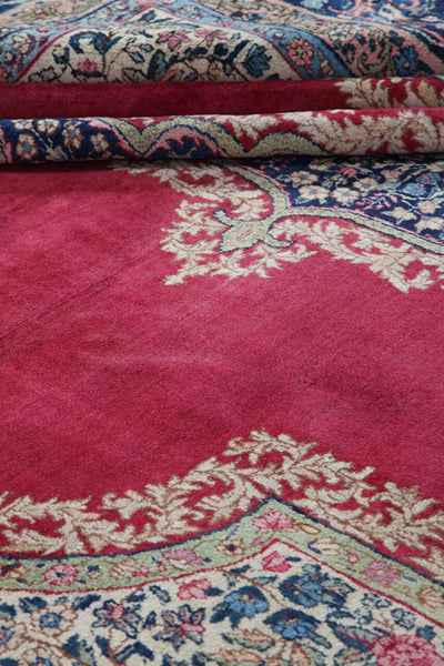 Tappeto Kerman Antico Persiano Autentico | Annodato a Mano 400x300cm - CarpetLiving