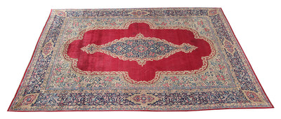 Tappeto Kerman Antico Persiano Autentico | Annodato a Mano 400x300cm - CarpetLiving