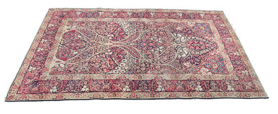 Tappeto Kerman Antico Persiano Autentico | Annodato a Mano 220x135cm - CarpetLiving