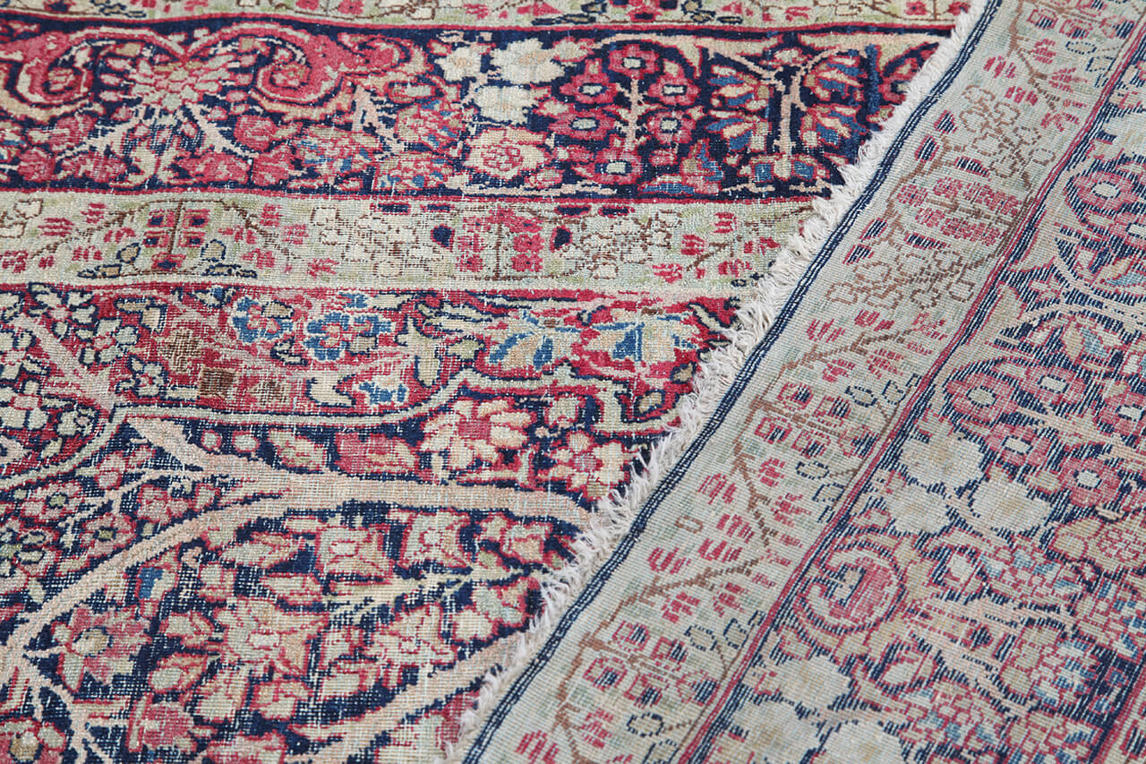 Tappeto Kerman Antico Persiano Autentico | Annodato a Mano 220x135cm