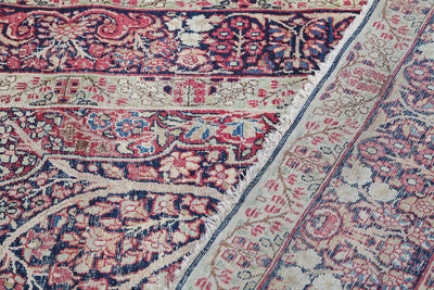 Tappeto Kerman Antico Persiano Autentico | Annodato a Mano 220x135cm - CarpetLiving