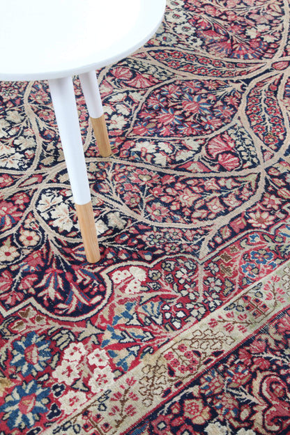 Tappeto Kerman Antico Persiano Autentico | Annodato a Mano 220x135cm