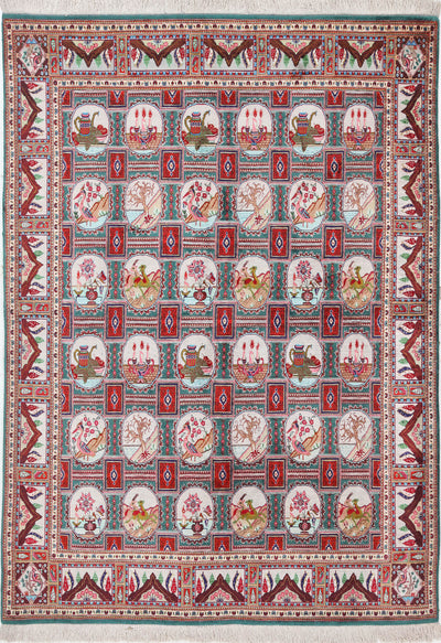 Tappeto Persiano QUM in seta 200x140cm