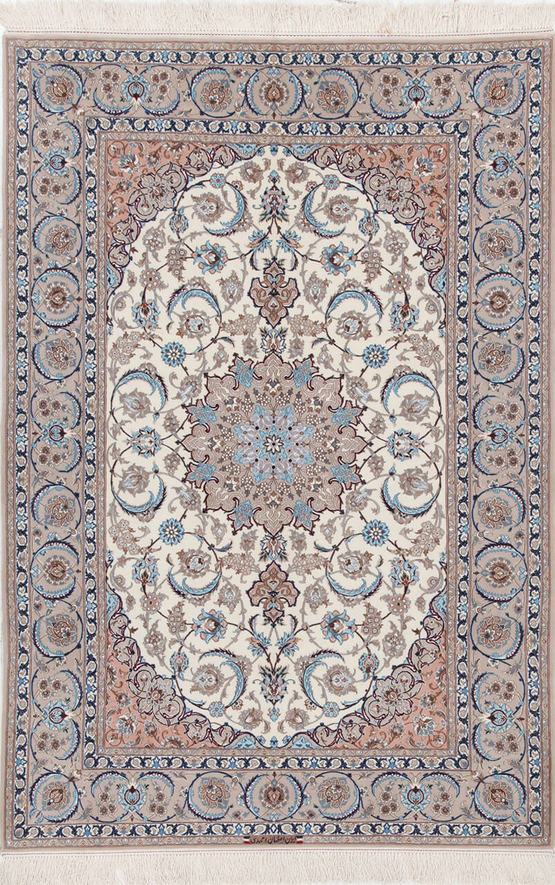 Persian Isfahan Silk & Wool Rug 228_154 cm