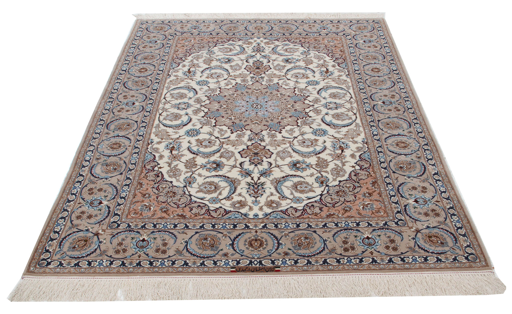 Persian Isfahan Silk & Wool Rug 228_154 cm