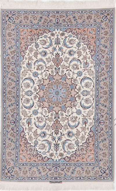 Persian Isfahan Silk & Wool Rug 222_158 cm