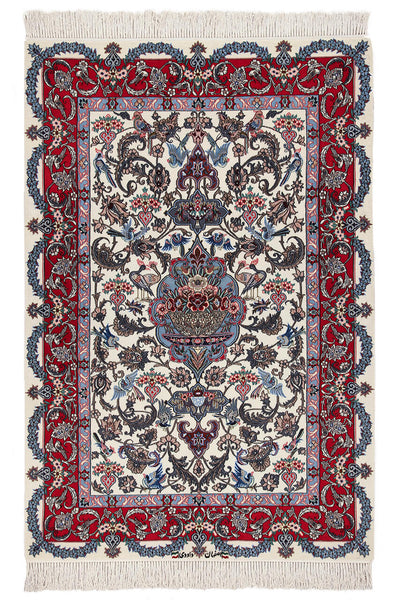 Persian Isfahan Silk & Wool Rug 166_113 cm