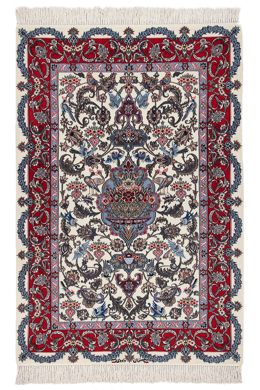 Persian Isfahan Silk & Wool Rug 166_113 cm