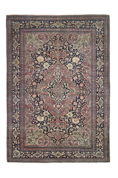 Authentic Antique Persian Farahan Rug | Hand-Knotted 205x145cm