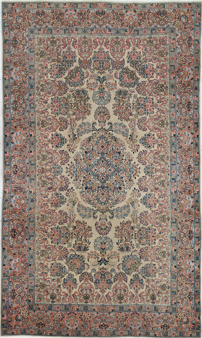Tappeto Kerman Antico Persiano Autentico | Annodato a Mano 230x137cm - CarpetLiving