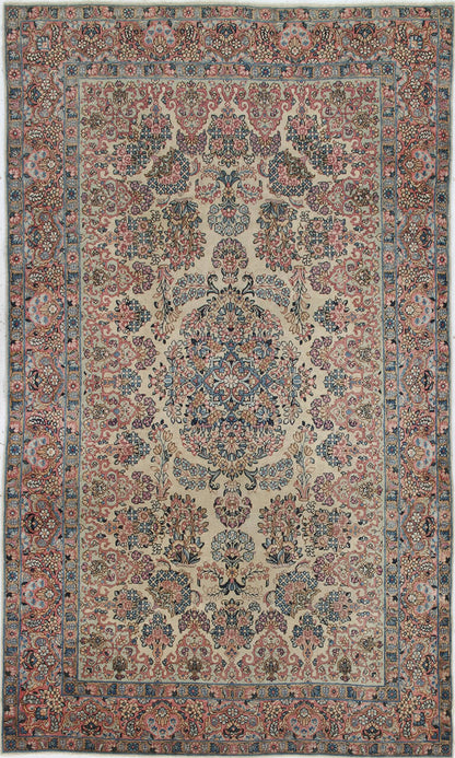 Tappeto Kerman Antico Persiano Autentico | Annodato a Mano 230x137cm
