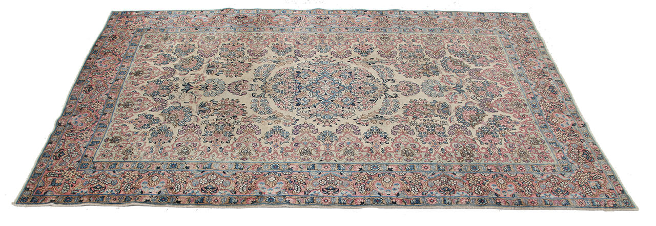 Tappeto Kerman Antico Persiano Autentico | Annodato a Mano 230x137cm