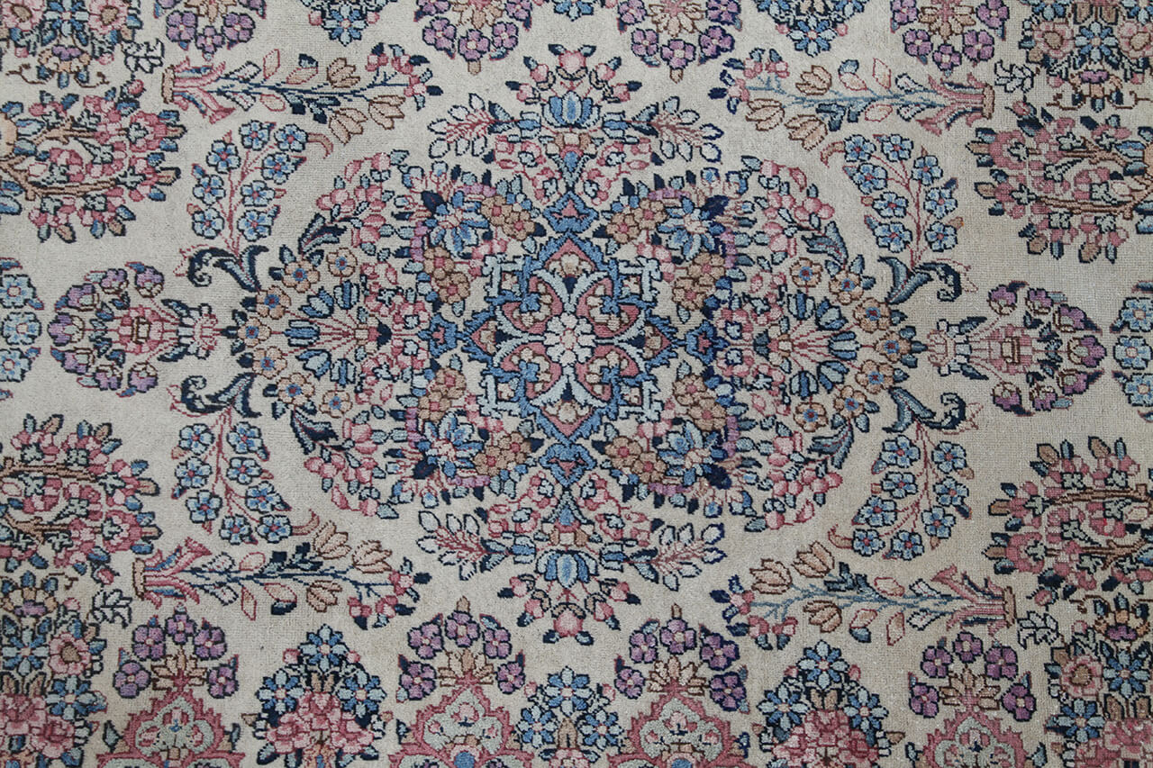 Tappeto Kerman Antico Persiano Autentico | Annodato a Mano 230x137cm