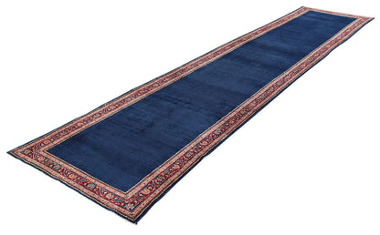 Tappeto Mahal Antico Persiano Autentico | Annodato a Mano 555x115cm