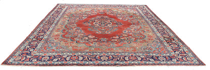 Tappeto Mahal Antico Persiano Autentico | Annodato a Mano 339x275cm