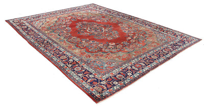 Tappeto Mahal Antico Persiano Autentico | Annodato a Mano 339x275cm - CarpetLiving