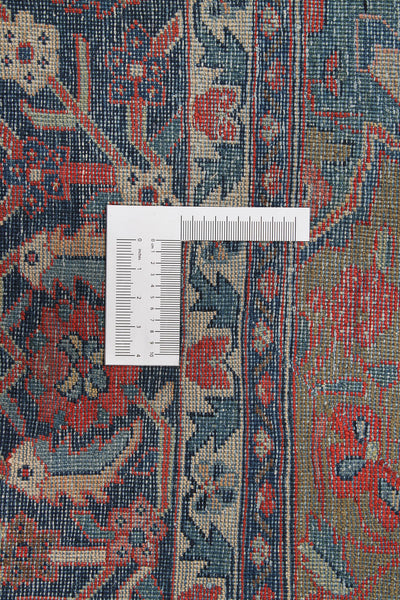 Tappeto Mahal Antico Persiano Autentico | Annodato a Mano 339x275cm - CarpetLiving